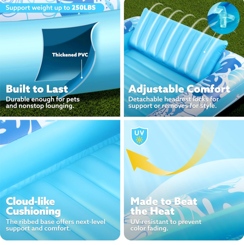 Sloosh Inflatable Tanning Pool