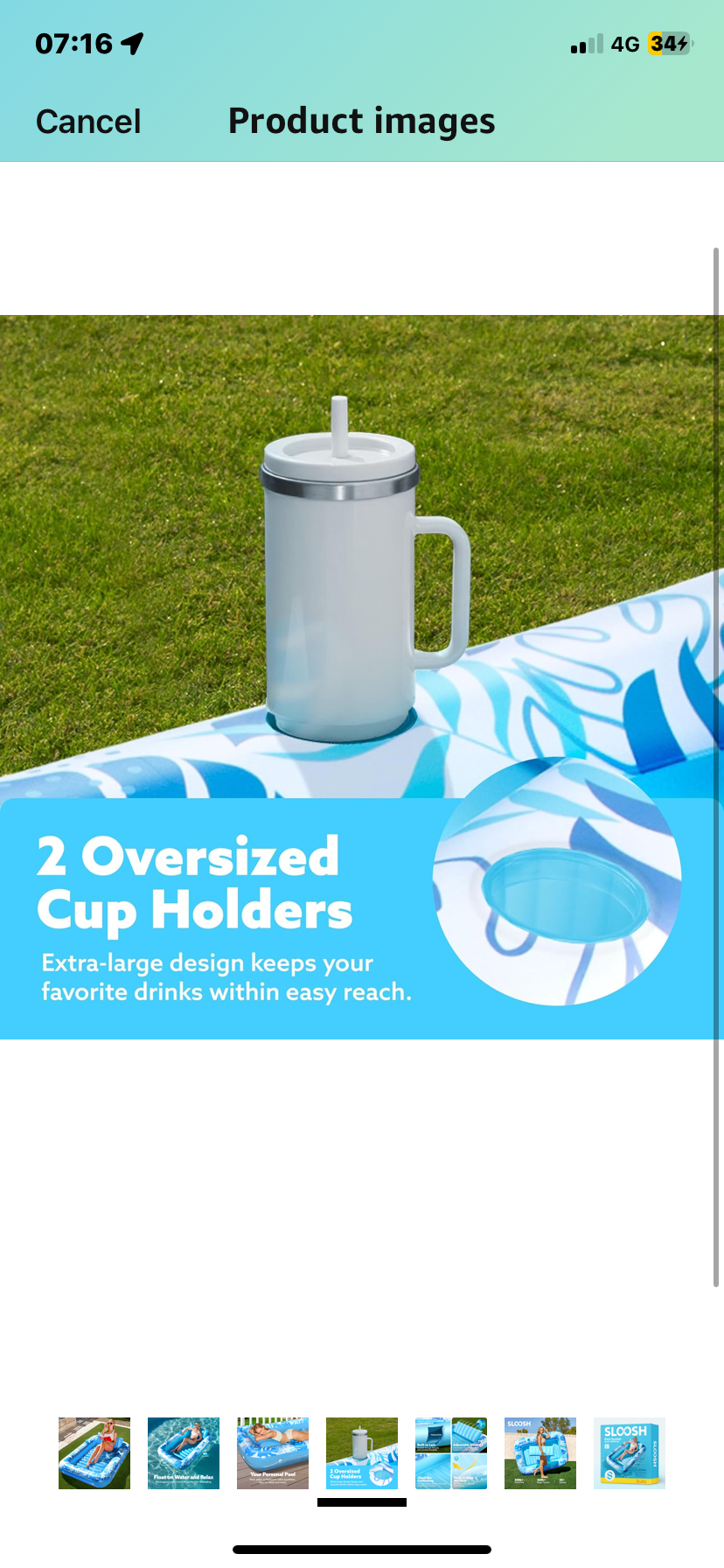 Sloosh Inflatable Tanning Pool